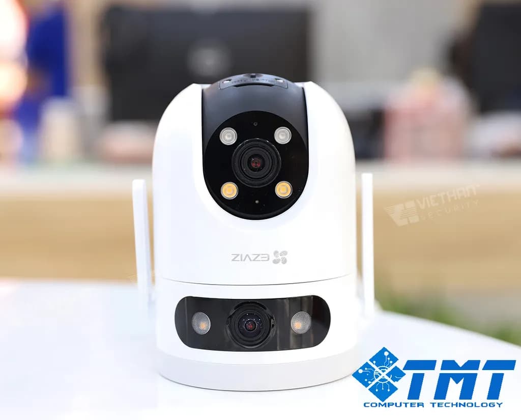 Camera 2 mắt Ezviz H9C 3K 5MP+5MP tích hợp mic và loa, cảnh báo chủ động, phát hiện con người