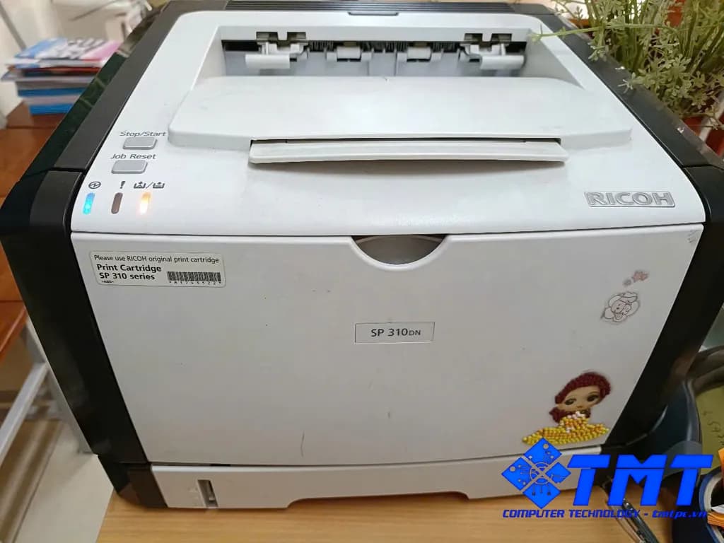 Máy in Ricoh 310dn báo lỗi đèn đỏ