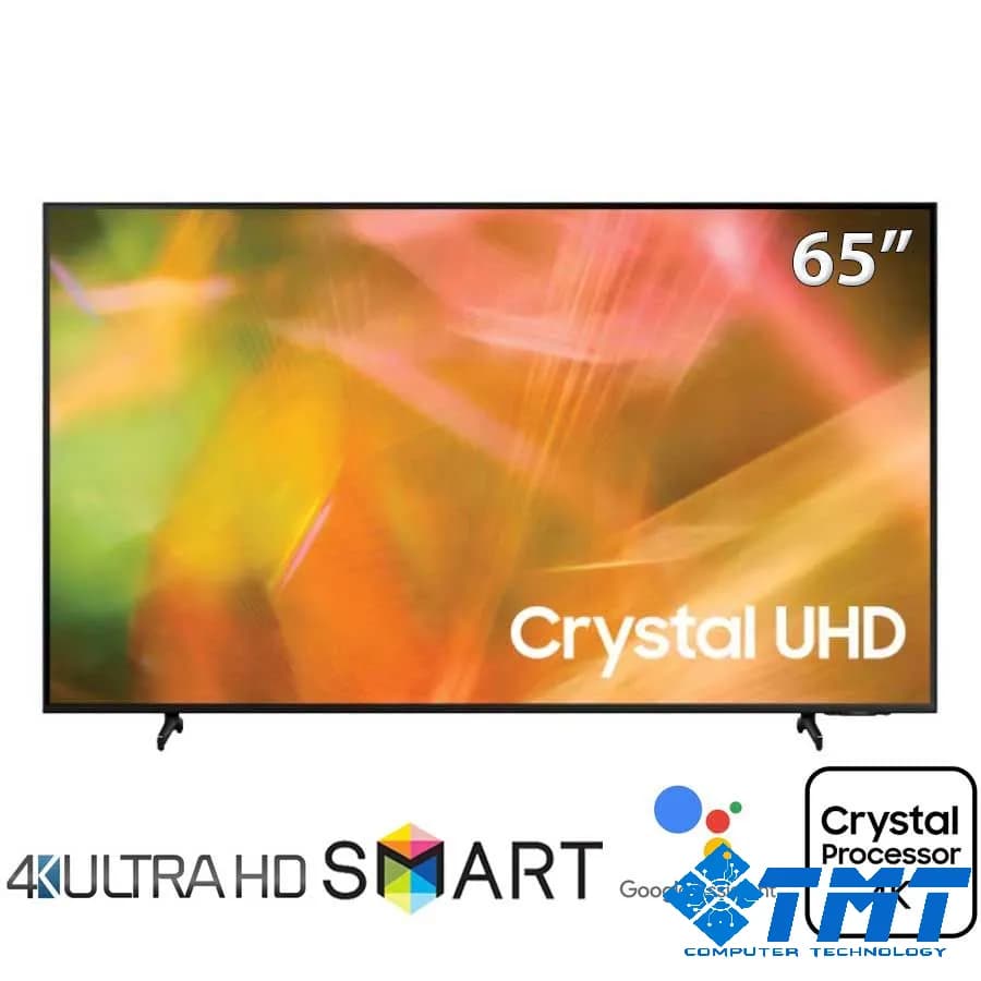 TV Samsung 65-Inch 4K AU8000 Không Viền 3 Cạnh - Tizen; Voice Search; PQI 2100; BT5.2; Loa 2.0 20W; 215W