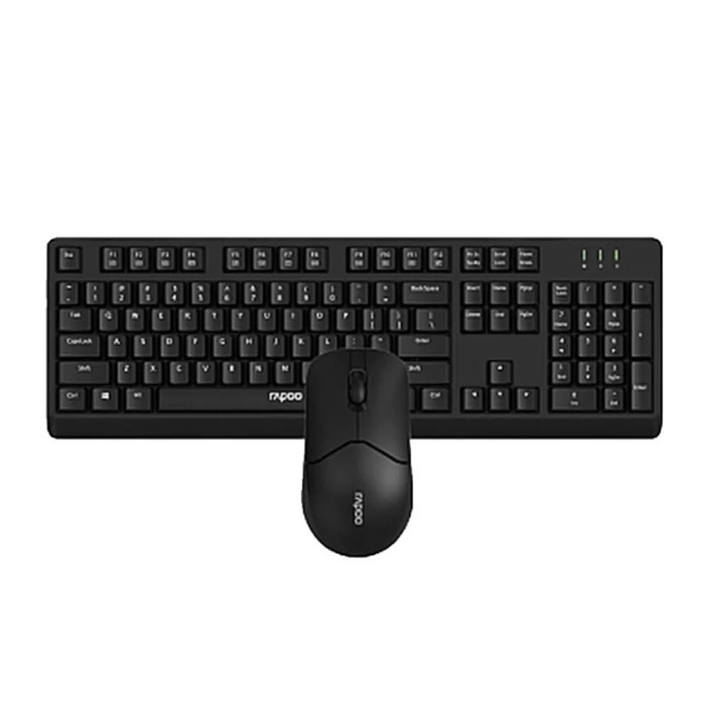 Bộ bàn phím chuột không dây Rapoo X1500 Đen