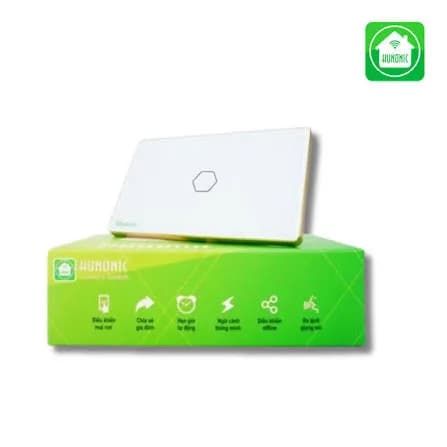 Công tắc cảm ứng BLE Hunonic Datic 1 Nút, màu Trắng