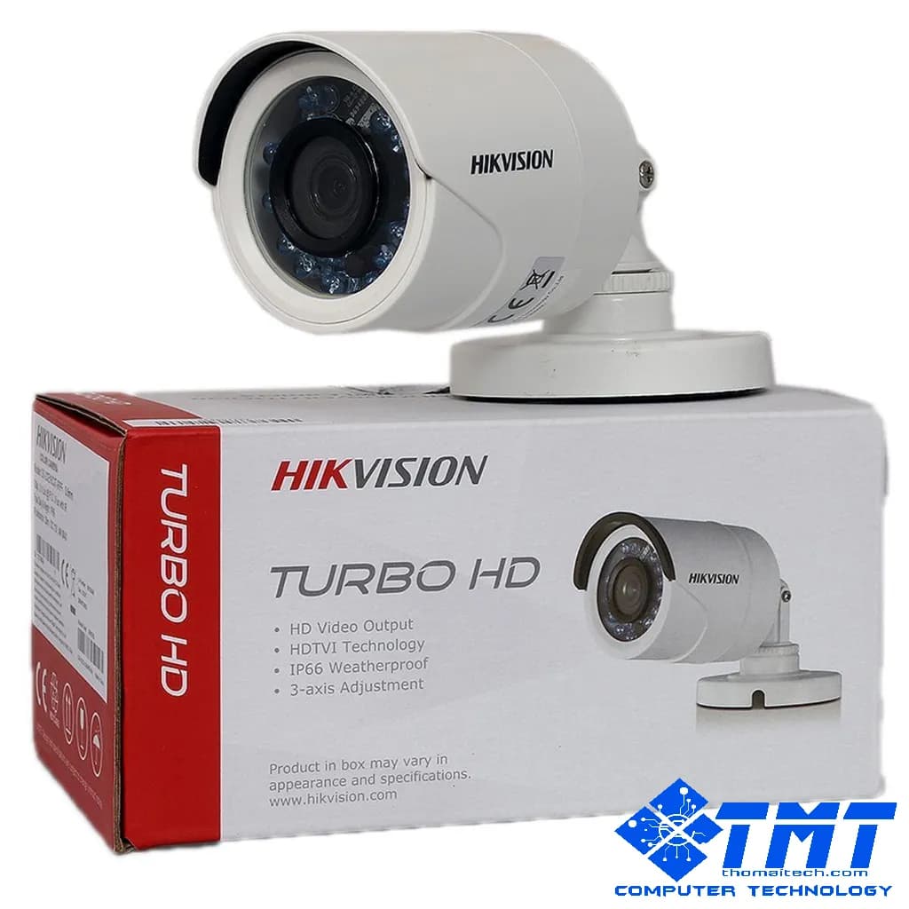 Camera HDTVIHikvision DS-2CE16D0T-IR thân kim loại hồng ngoại 2MP