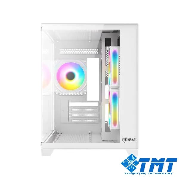 Vỏ Case Jetek CSGO2 D.VA2 - MATX/Màu Trắng/ 340*270*375mm(L*W*H)/ Kính Cường Lực