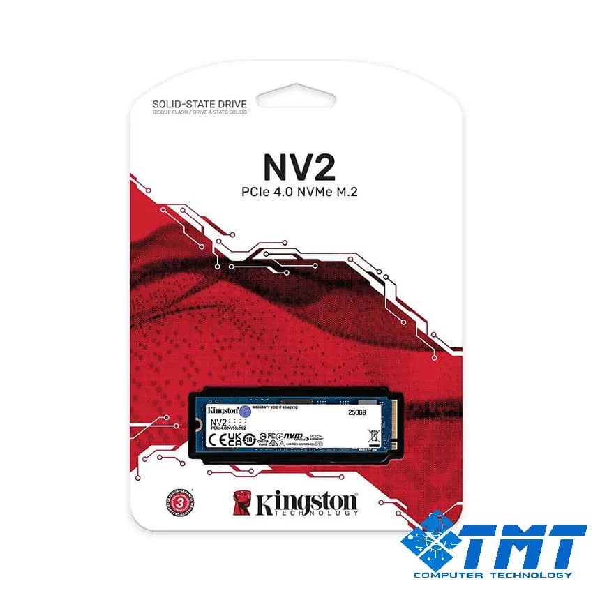 Ổ CỨNG SSD KINGSTON SNV2S 1TB NVME M.2 2280 PCIE GEN 4X4 (ĐỌC 3500MB/S - GHI 2100MB/S) - (SNV2S/1000G)