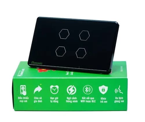 Công tắc cảm ứng BLE Hunonic Datic 4 Nút