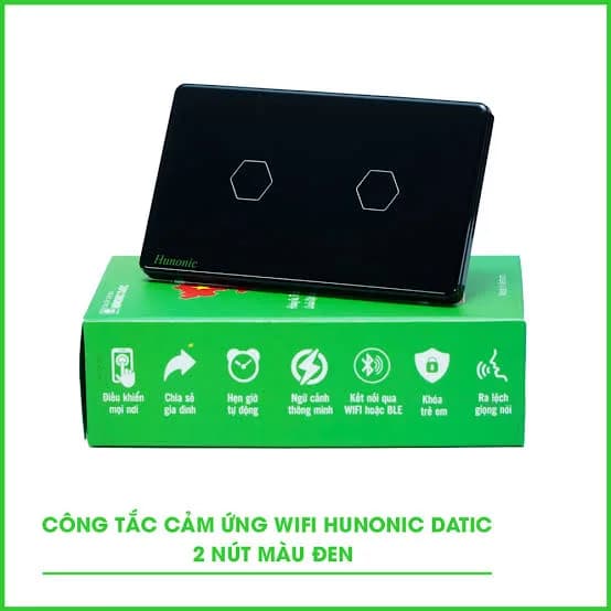 Công tắc cảm ứng BLE Hunonic Datic 2 Nút