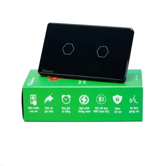 Công tắc cảm ứng BLE Luxury 2 Nút, HCN