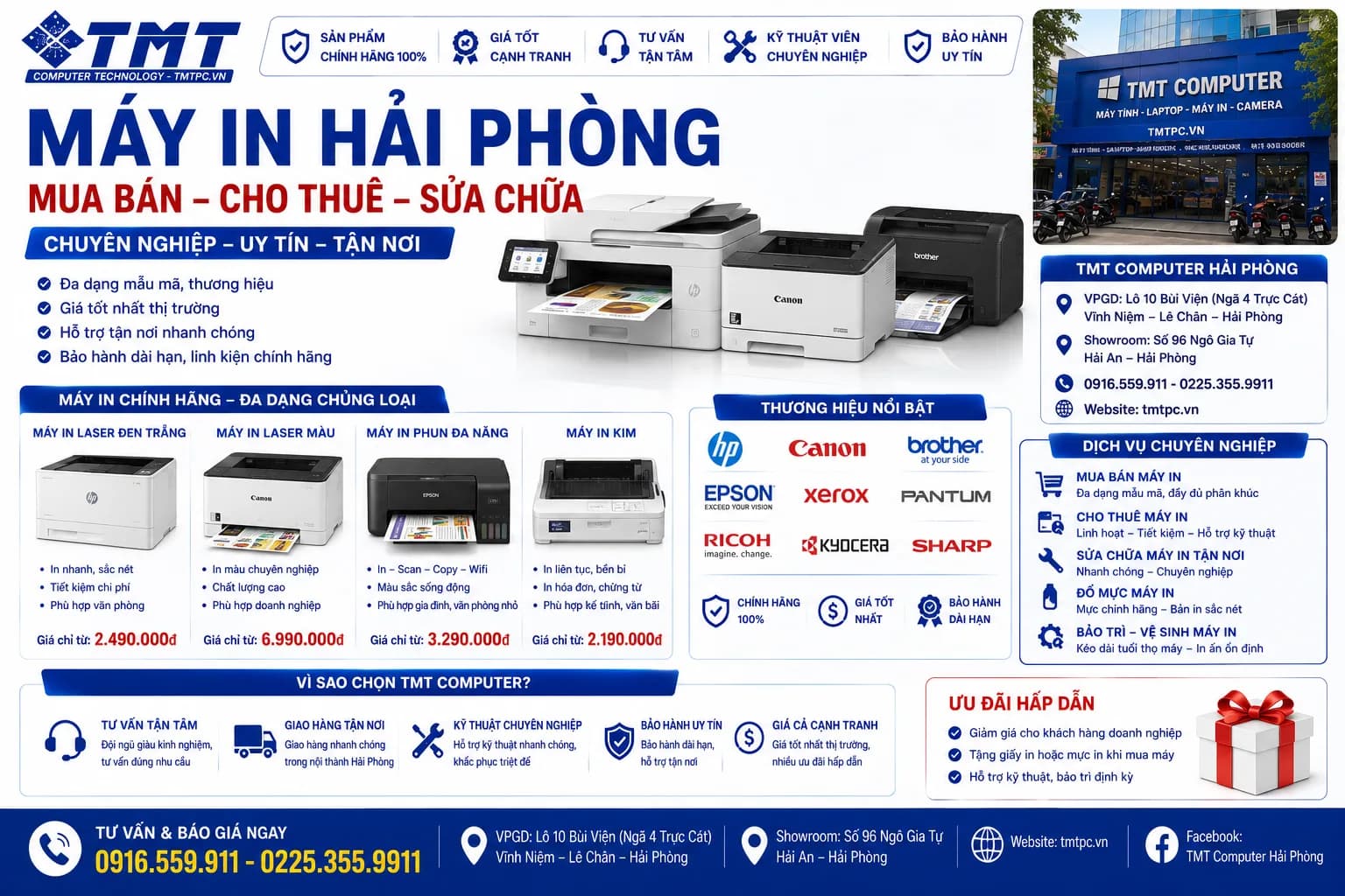 Địa Chỉ Mua Máy In Hải Phòng Chính Hãng, Giá Tốt Cho Văn Phòng & Gia Đình