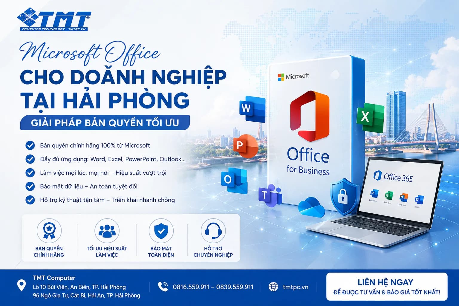 Địa chỉ mua Office bản quyền chính hãng, uy tín tại Hải Phòng